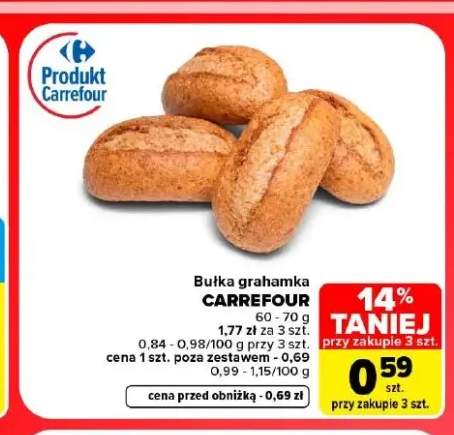 Bułka grahamka Carrefour