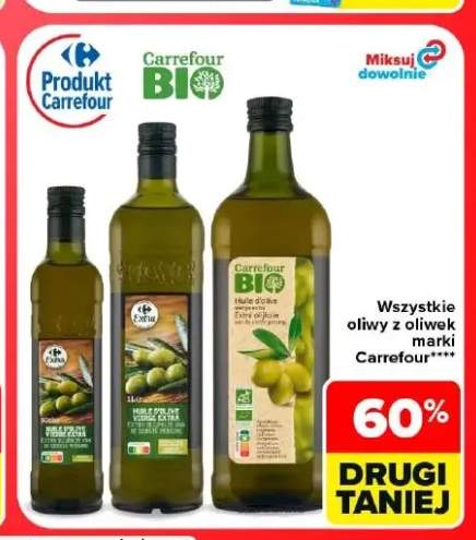 Oliwa z oliwek extra virgin Carrefour Bio +3 warianty