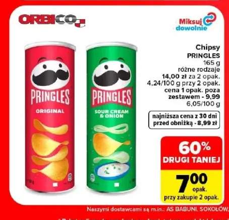 Chipsy Pringles Sour Cream & Onion +1 wariant