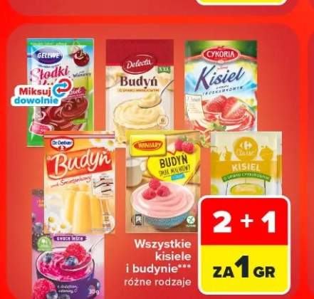 Kisiel Słodki Kubek o smaku wiśniowym Gellwe +7 wariantów