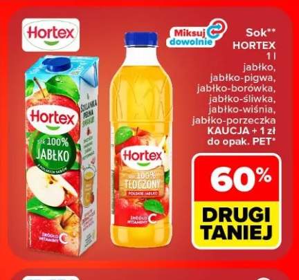 Sok Hortex jabłko +5 wariantów