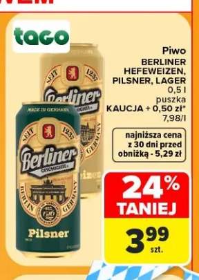 Piwo Berliner Hefeweizen +2 warianty