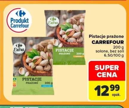Pistacje prażone solone Carrefour +1 wariant