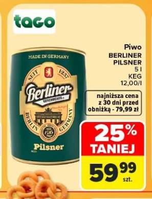 Piwo Berliner Pilsner keg