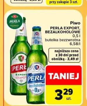 Piwo bezalkoholowe Perła +1 wariant