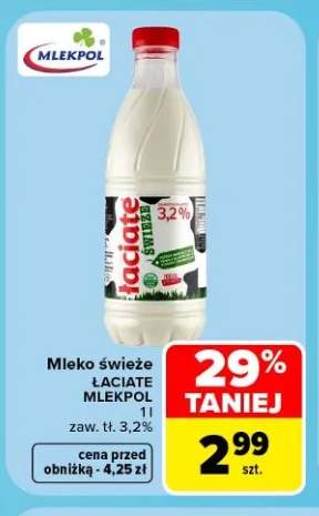 Mleko świeże Łaciate Mlekpol 3,2%