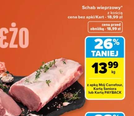 Schab wieprzowy z kością