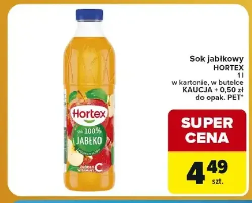Sok jabłkowy Hortex w kartonie +1 wariant