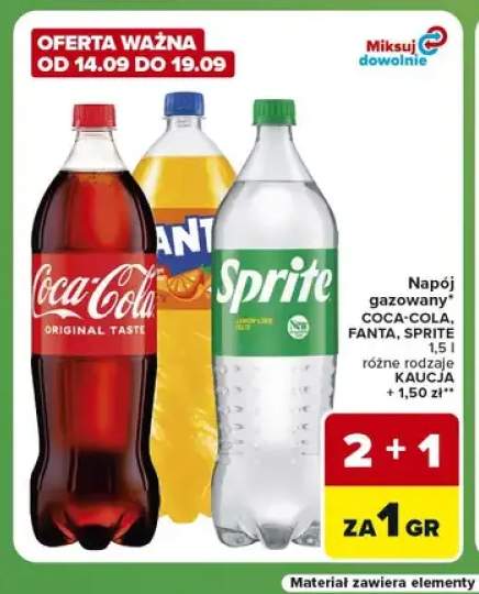 Napój gazowany Coca-Cola +2 warianty