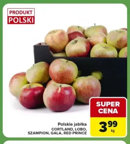 Polskie jabłka Cortland +4 warianty