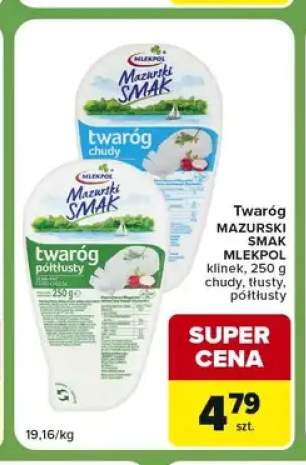 Twaróg Mazurski Smak klinek tłusty +2 warianty