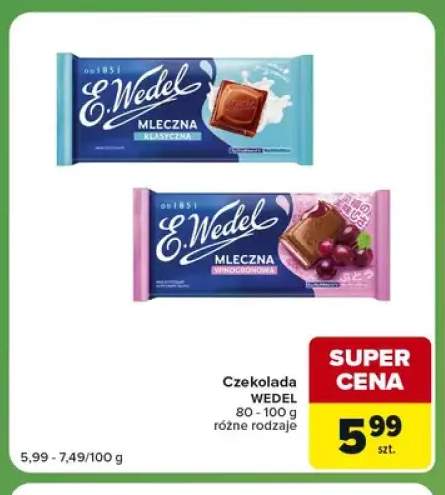 Czekolada mleczna klasyczna E.Wedel +1 wariant