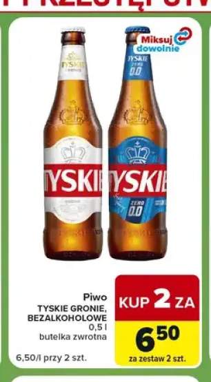Piwo bezalkoholowe Tyskie +1 wariant