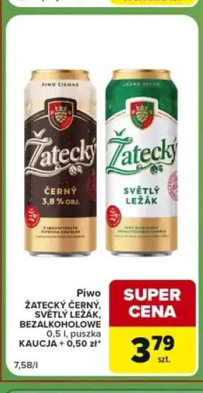 Piwo Žatecký Černý +2 warianty