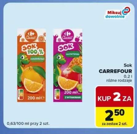 Sok pomarańczowy Carrefour +1 wariant