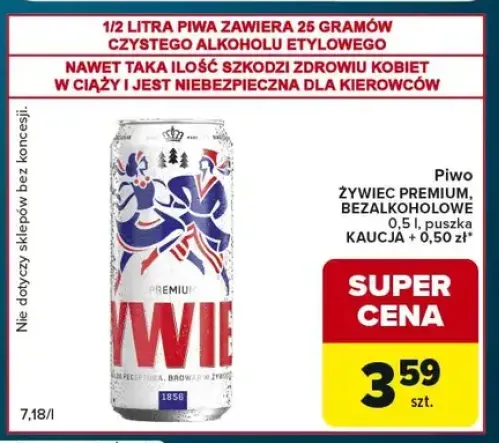 Piwo bezalkoholowe Żywiec +1 wariant