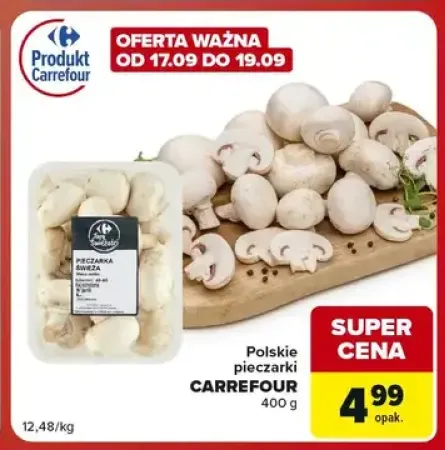 Polskie pieczarki Carrefour