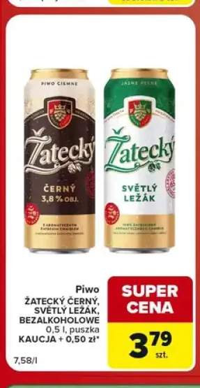 Piwo Žatecký Černý +2 warianty