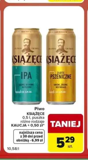 Piwo Książęce Złote Pszeniczne +1 wariant