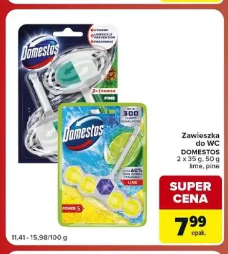 Zawieszka do WC Domestos pine 2-pak +1 wariant