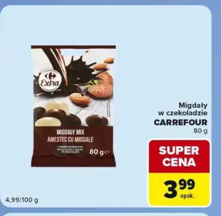 Migdały w czekoladzie Carrefour