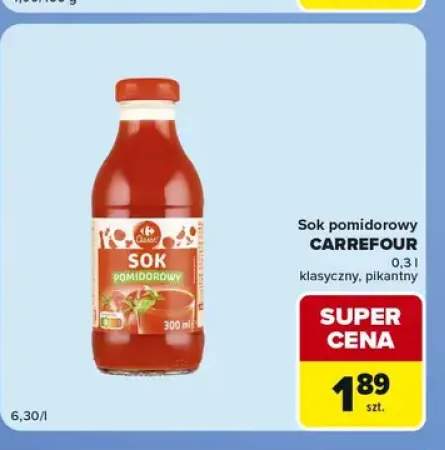 Sok pomidorowy klasyczny Carrefour +1 wariant