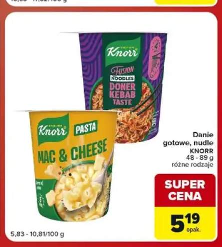 Danie gotowe Knorr Pasta Mac & Cheese +1 wariant