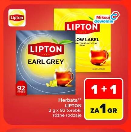 Herbata Earl Grey Lipton +1 wariant