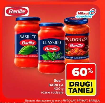 Sos Basilico Barilla +2 warianty