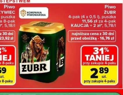 Piwo Żubr 4-pak