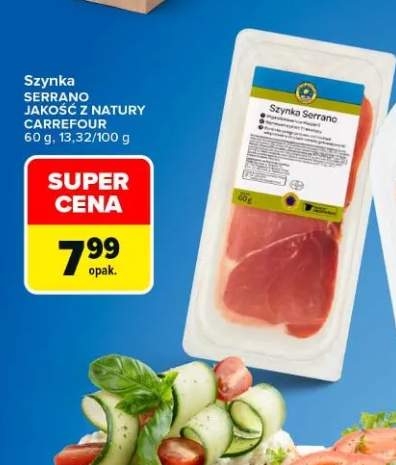 Szynka serrano Jakość z Natury Carrefour