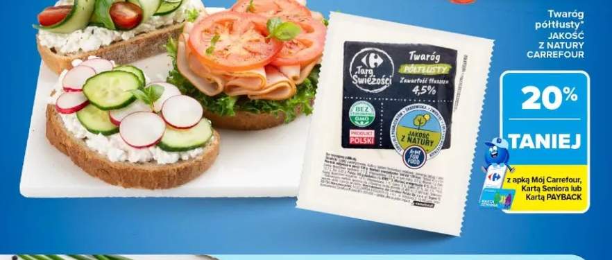 Twaróg półtłusty Jakość z Natury Carrefour