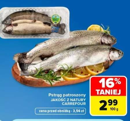 Pstrąg patroszony Jakość z Natury Carrefour