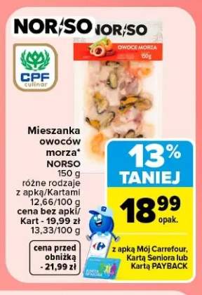 Mieszanka owoców morza Norso