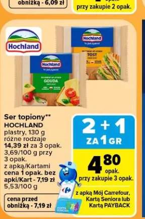 Ser topiony Hochland plastry