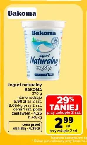 Jogurt naturalny Bakoma