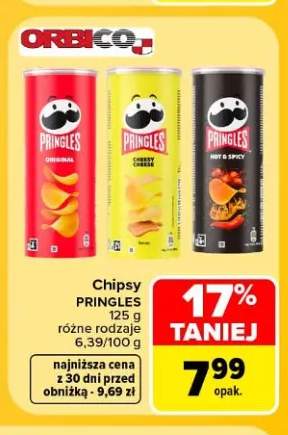 Chipsy Pringles Original +2 warianty