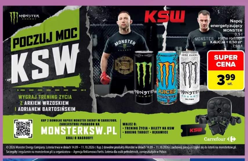 Napój energetyzujący Monster Energy +2 warianty