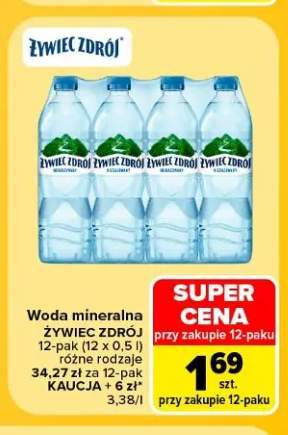 Woda mineralna Żywiec Zdrój 12-pak