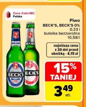 Piwo Beck's +1 wariant