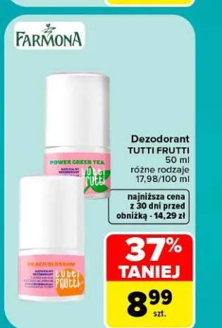 Dezodorant Tutti Frutti Power Green Tea +1 wariant