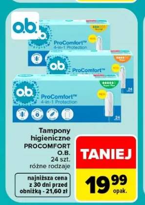 Tampony higieniczne ProComfort O.B.