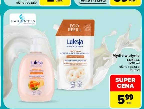 Mydło w płynie Luksja