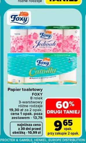 Papier toaletowy Foxy 8-pak 3-warstwowy