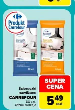 Ściereczki nawilżane Carrefour