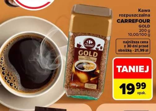 Kawa rozpuszczalna Carrefour Gold