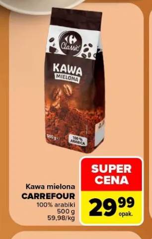Kawa mielona Carrefour 100% arabiki