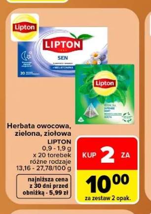 Herbata owocowa Lipton +2 warianty