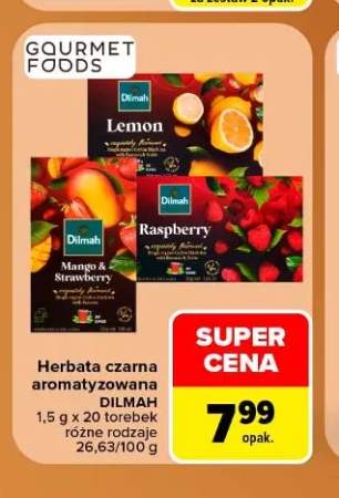 Herbata czarna aromatyzowana Lemon Dilmah +2 warianty