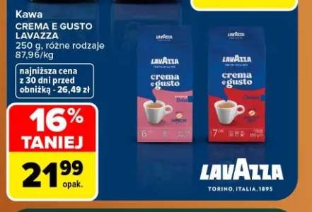 Kawa mielona Crema e Gusto Dolce Lavazza +1 wariant